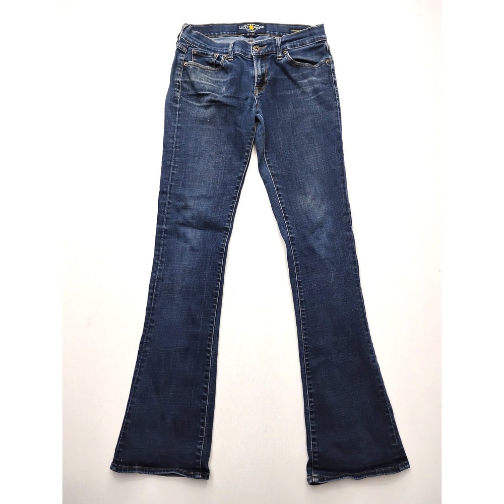 Lucky‎ Brand Charlie Baby Boot Jeans Womens Size 4 Blue Low Rise Stretch Denim